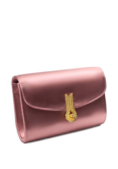 Powder pink satin queen mid clutch Queen mid clutch Amato Daniele - women AMATO DANIELE | 877864ARASO174